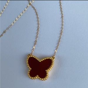 💖SOLD💖18k beautiful butterfly necklace for women